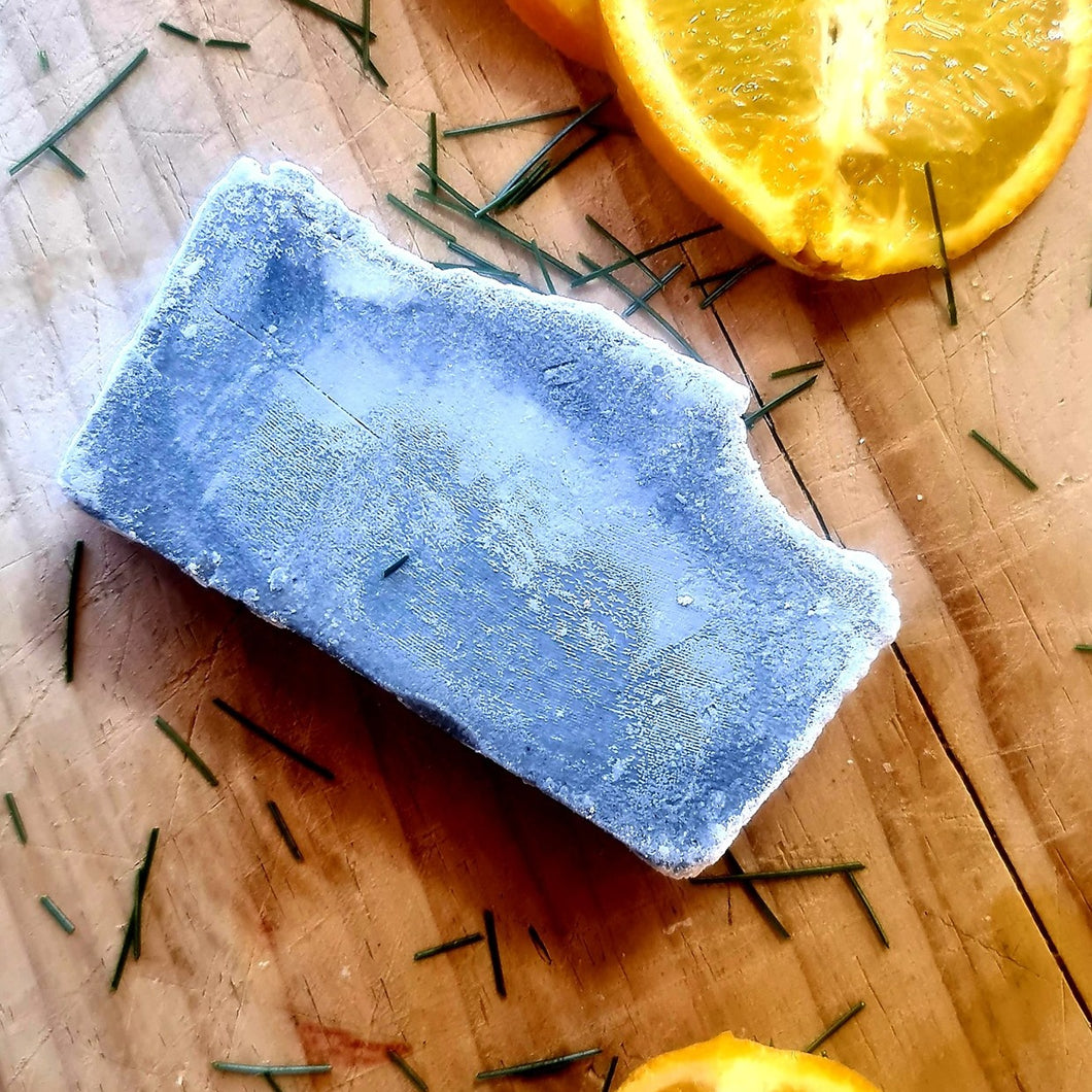Orange Rosemary and Charcoal Walnut Oil/Olive Oil Soap