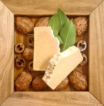 Load image into Gallery viewer, Walnut Husk & Lemon Myrtle Walnut/Olive Oil Soap