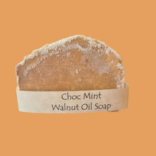 Load image into Gallery viewer, Choc Mint Walnut Oil/Olive Oil Soap